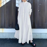 Cotton Linen Women Long Dress