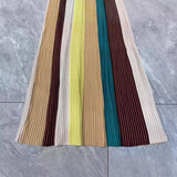 Bright Slim Fit Strap Neck Knitted Long Dress