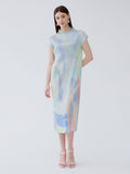 Half-High Neck Medium Length Stretch Dress