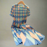 Argyle print spring dress