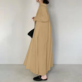 Cotton Linen Women Long Dress
