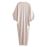 Ruched Satin Long Dress