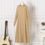 Cotton Linen Women Long Dress