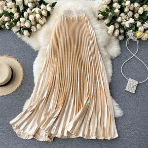 Elegant Flowy Midi Skirt for Women