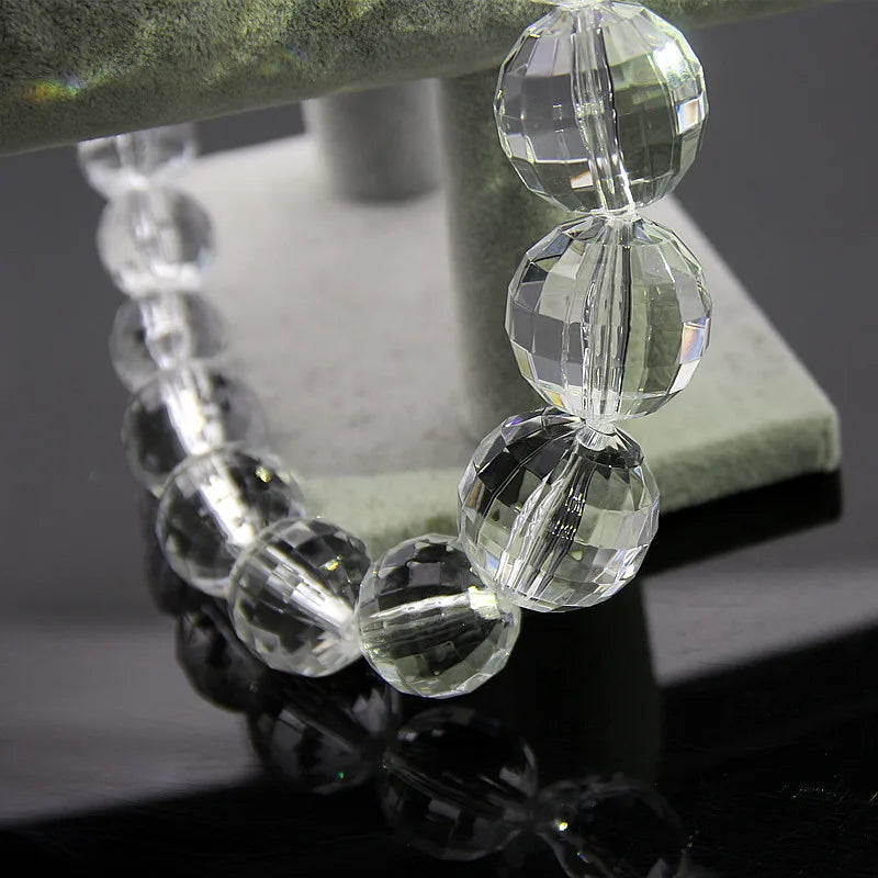 Large Crystal Choker Necklace| Elegant Round Design