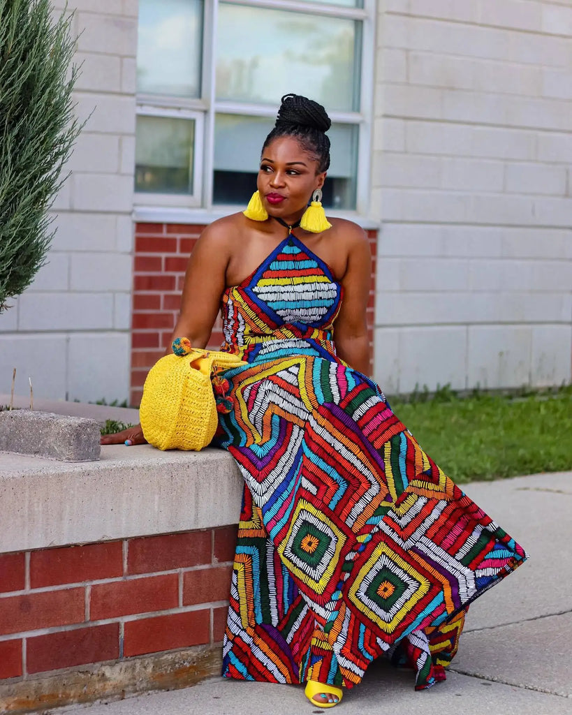 Colorful African-Inspired Outfit for Women