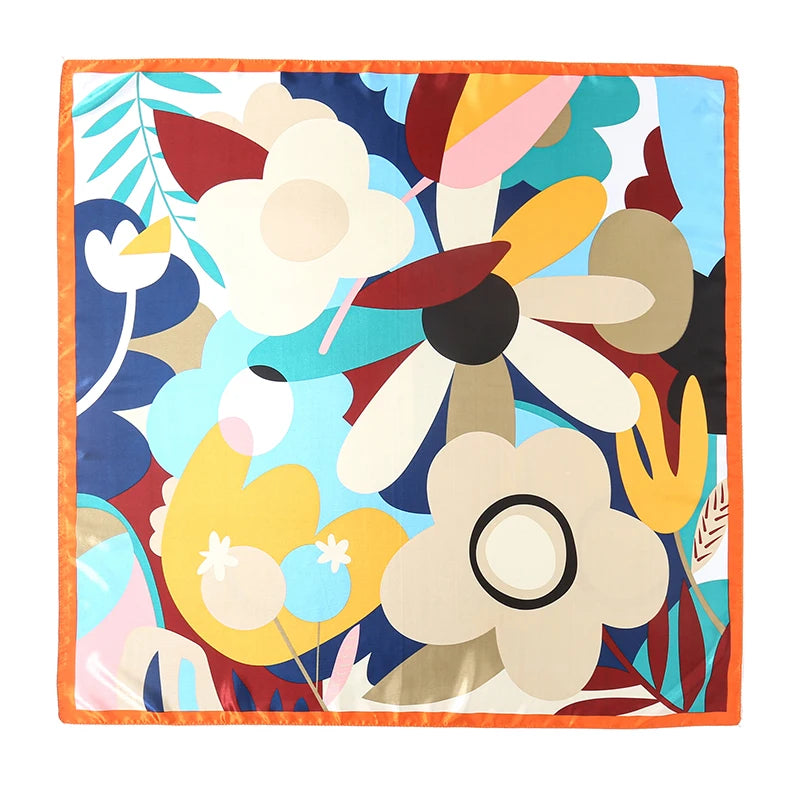 Silk Shawl Satin Square Scarf