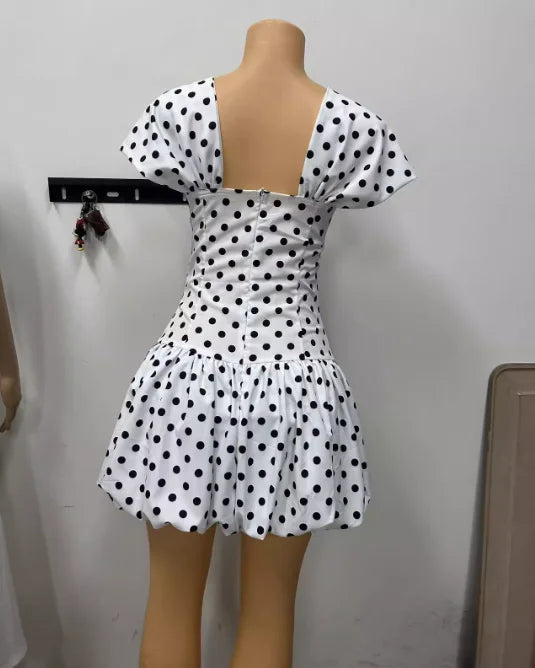 Dotted Party Mini Dress