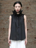 White Ruffles Big Size Blouse