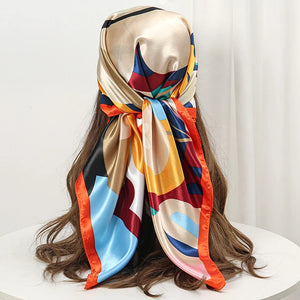 Silk Shawl Satin Square Scarf