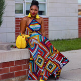 Colorful African-Inspired Outfit for Women