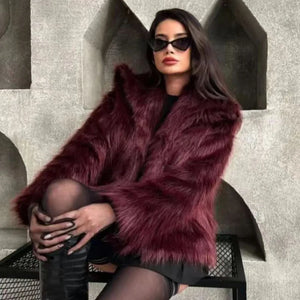 Short Soft Faux Fur Coa| Elegant Women’s Outerwear