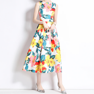 Vestidos Floral Printed Midi Dress