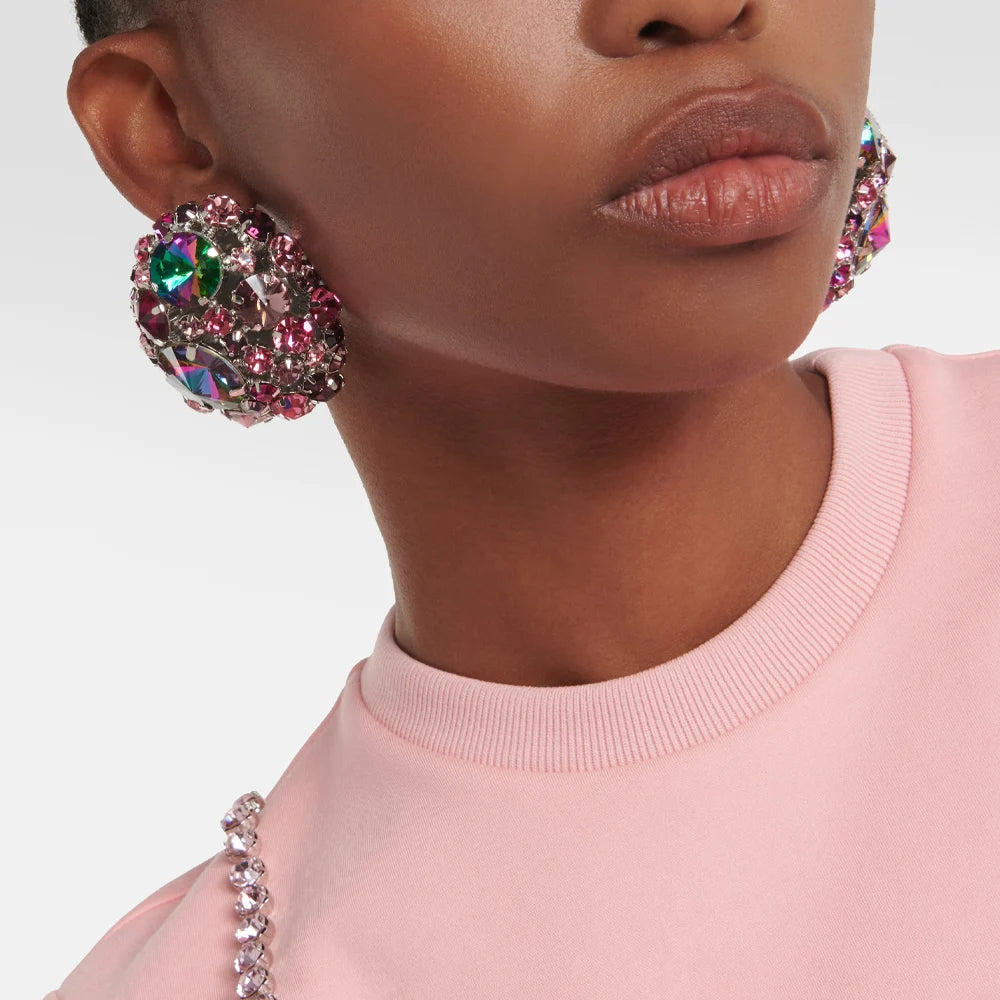 Statement Rhinestone Earrings