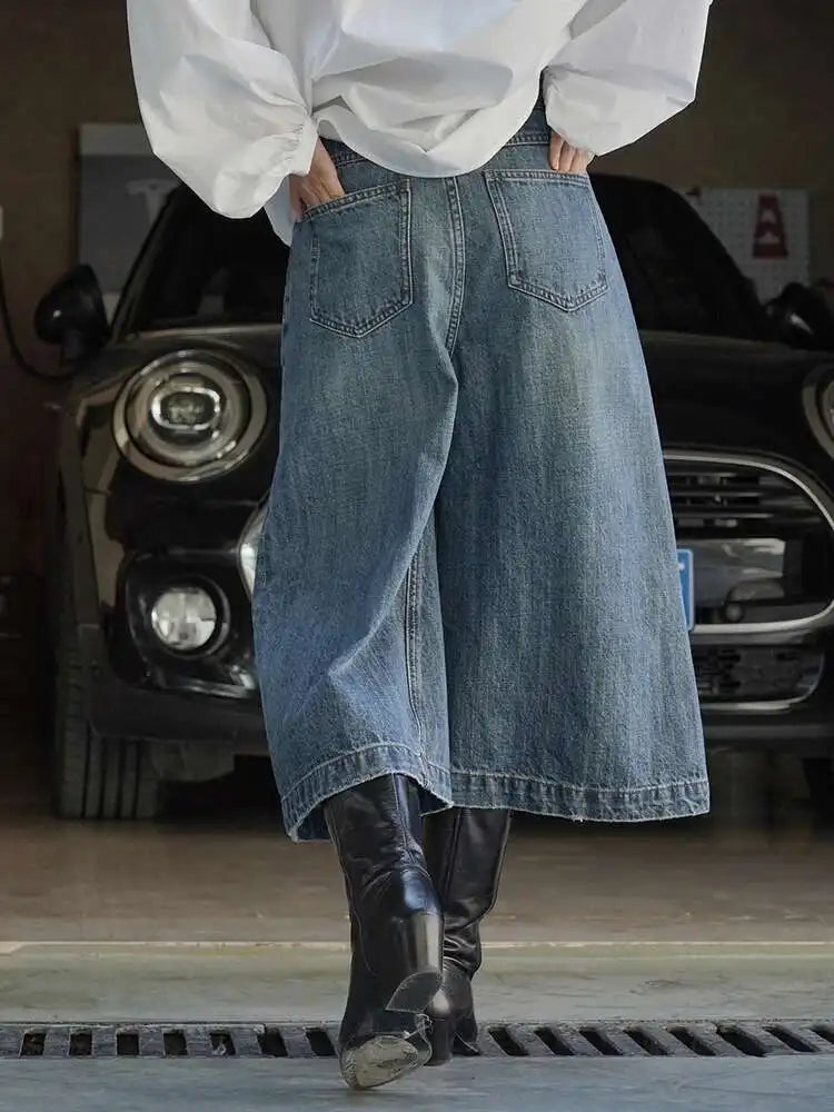 Women’s High Waist Denim Jort