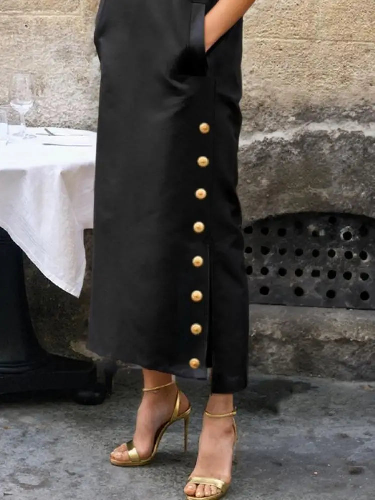Elegant Ankle-Length Dress for Women