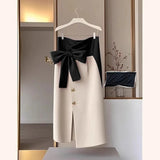 Midi Jupe Bow Skirt