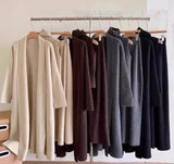 3-Piece Knit Set – Turtleneck Vest & Maxi Skirt for Fall 2025