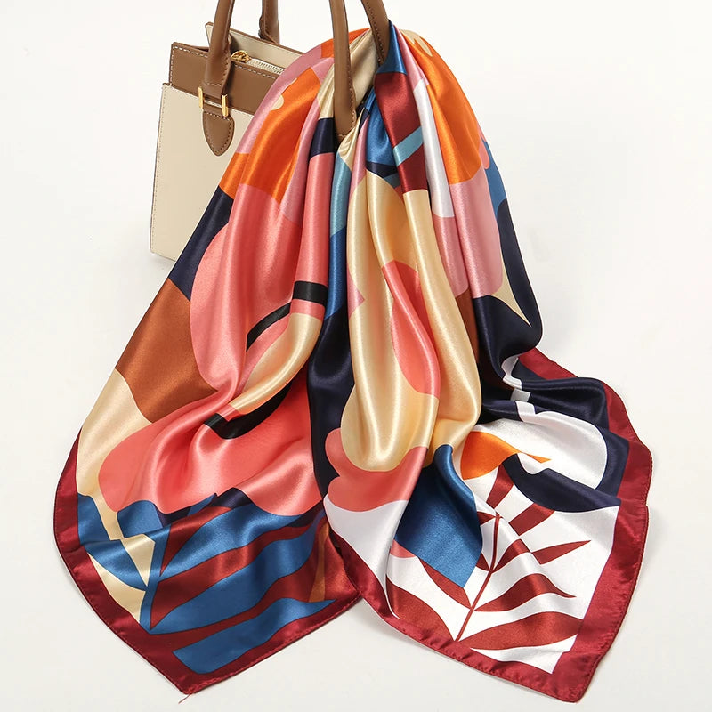 Silk Shawl Satin Square Scarf