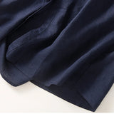 Casual Long Dress with Turn-Down Collar