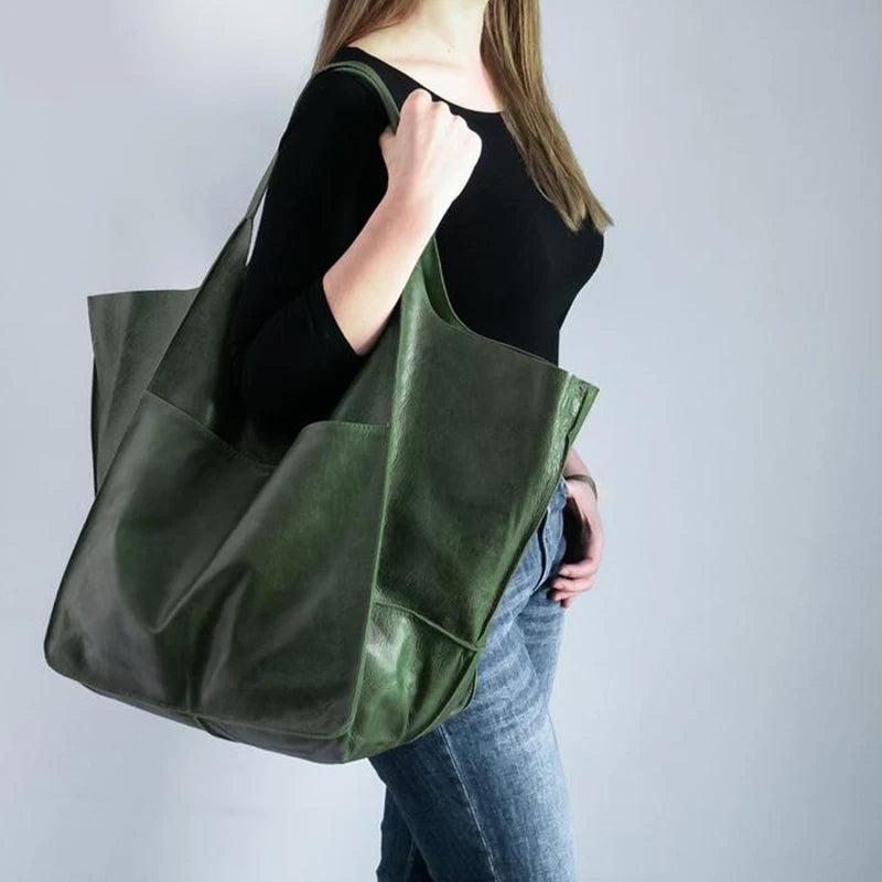 Retro Handmade Big Tote Bag