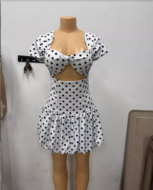 Dotted Party Mini Dress