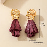 Retro Fringe Drop Earrings| Irregular Metal Style