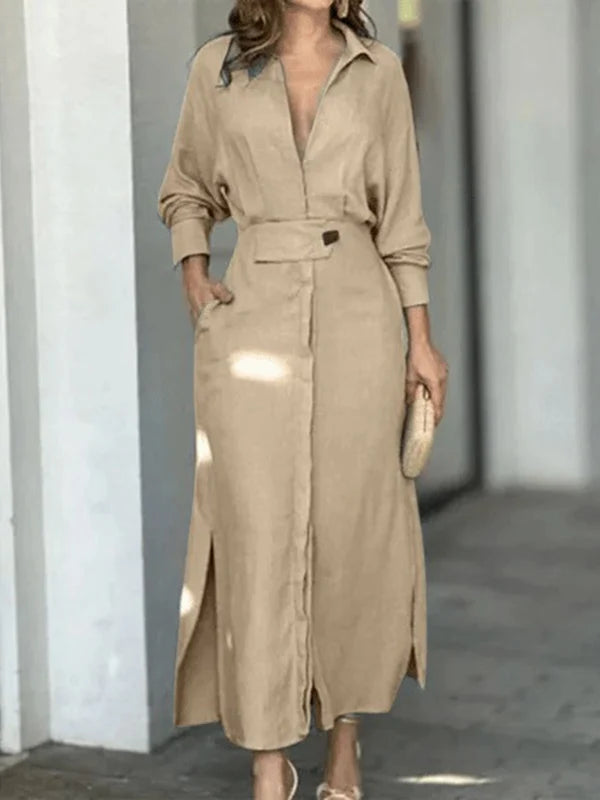 Modigirl Cotton Linen Maxi Dres