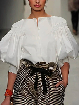 Modigirl Puff Sleeves Blouse