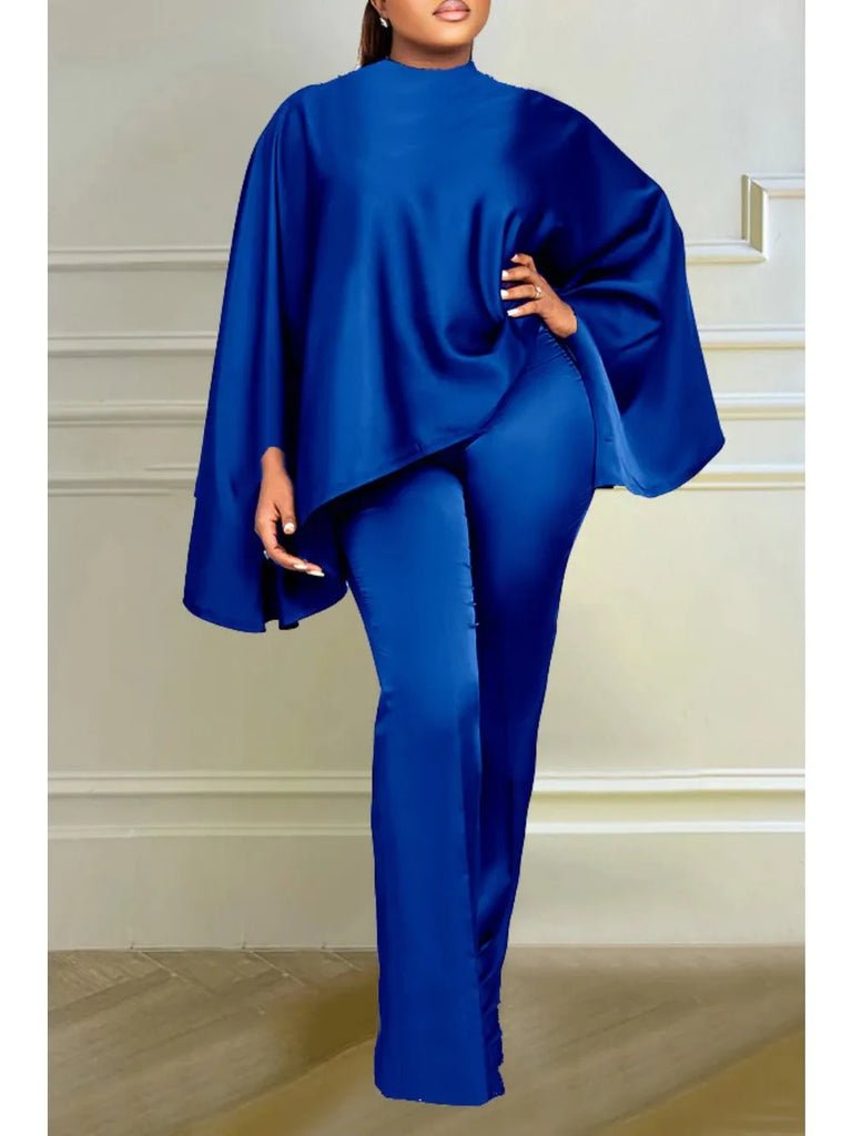 Satin Two Piece Chic Pant Set
