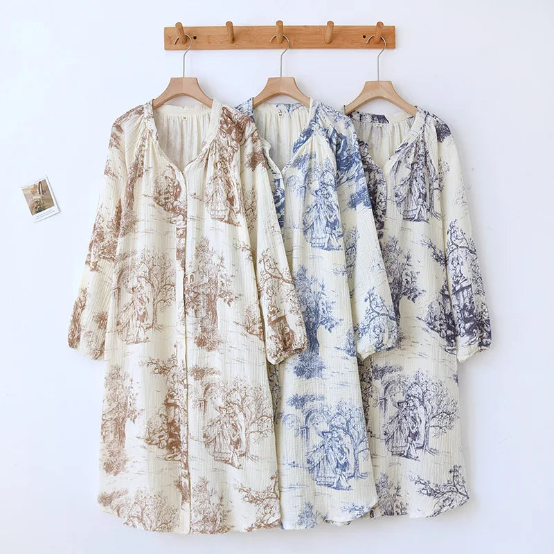 Comfortable Knee-Length Sleepwear for Wome