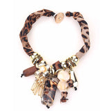 Retro Leopard & Beads Necklace