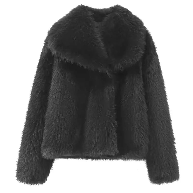 Short Soft Faux Fur Coa| Elegant Women’s Outerwear