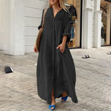 White Oversize Cotton Long Dress