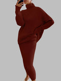 Cinnamon Turtleneck Sweater Set