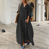White Oversize Cotton Long Dress