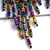 Handmade Long Beaded Chain Earrings| Boho Drop Style