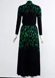 Elaine Turtleneck Printed Stretch Dress