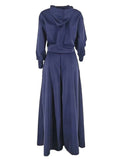 Bright Two-Piece Hoodie & Skirt Set for Women