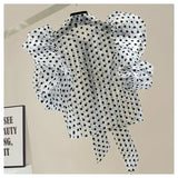 Lantern Sleeve Crop Top