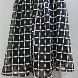 Mesh Hollow Hook Flower Grid Design Skirt
