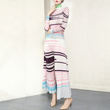 Miyake Laurel High-End Pleated Stretch Dress