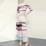 Miyake Laurel High-End Pleated Stretch Dress