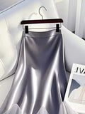 Satin/ Tulle High Waist Skirt