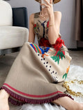 Orient Garden Sleeveless Round Neck Stretch Dress for Women