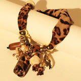 Retro Leopard & Beads Necklace