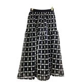 Mesh Hollow Hook Flower Grid Design Skirt