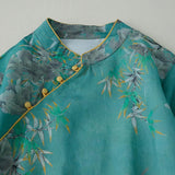 Summer Floral Dress with Button Closure