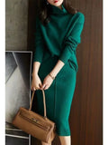 Fall 2025 Knit Sweater & Skirt Two-Piece Set for Women