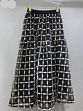 Mesh Hollow Hook Flower Grid Design Skirt